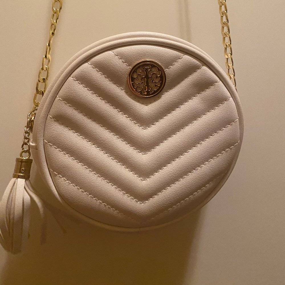 White Circular Bag